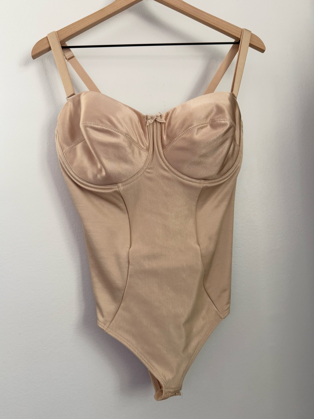 Miraclesuit 40D One Piece Body Shapewear Bustier Tan Nude